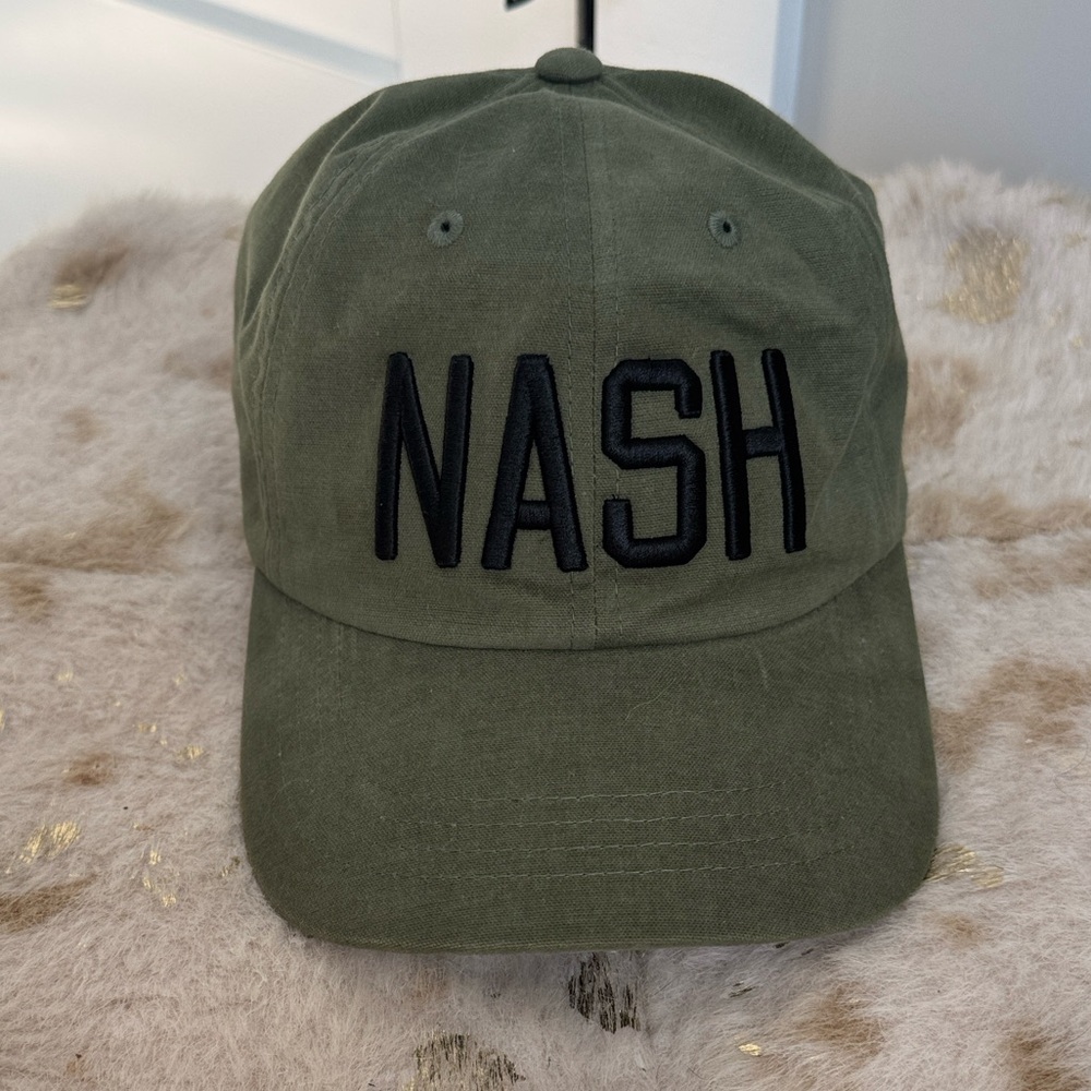 NWOT NASH Ball Cap - Olive/Black - Picture 2 of 8